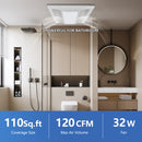 Modern bathroom with a exhaust fan Powerful for Bathroom, 110sq.ft coverage, 120CFM, 32W