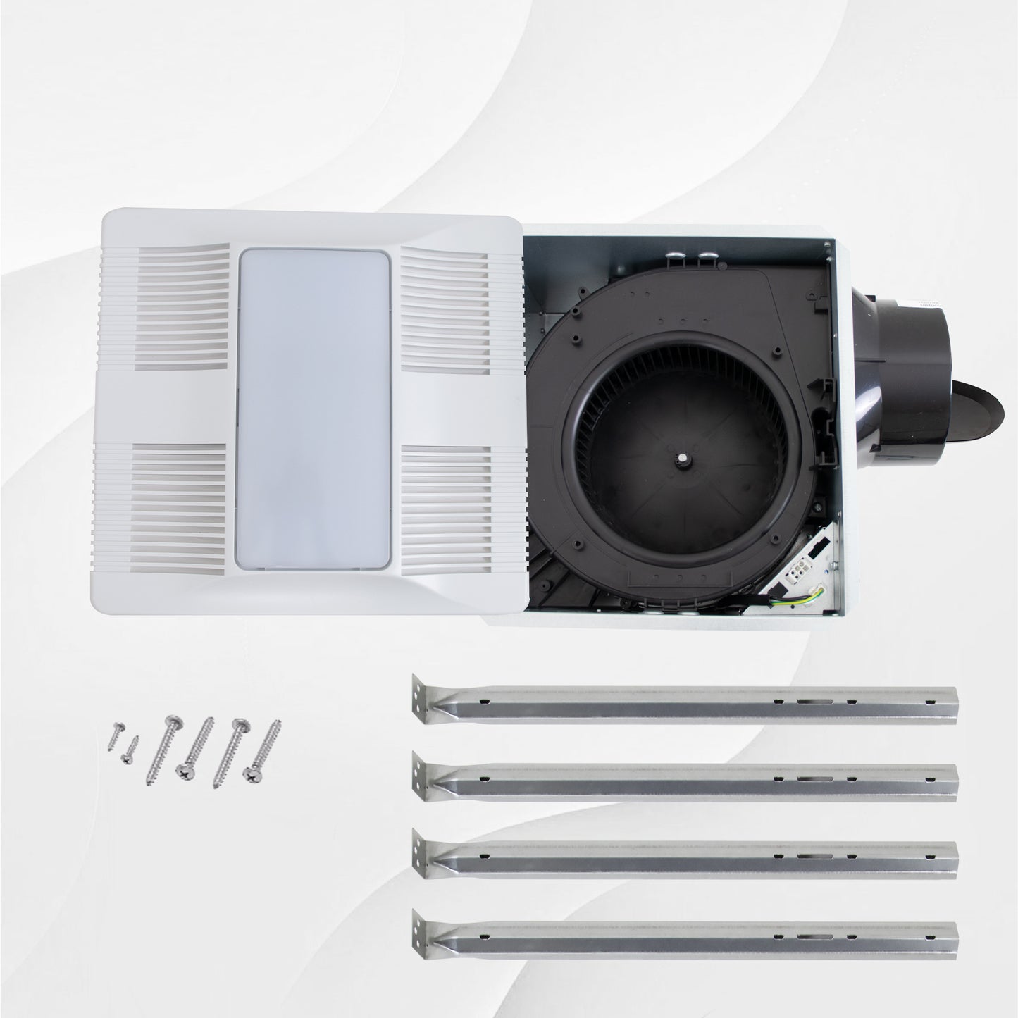 Ceiling exhaust fan with screws and brackets 