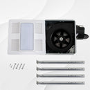 Ceiling-mounted exhaust fan with bracket and screws 