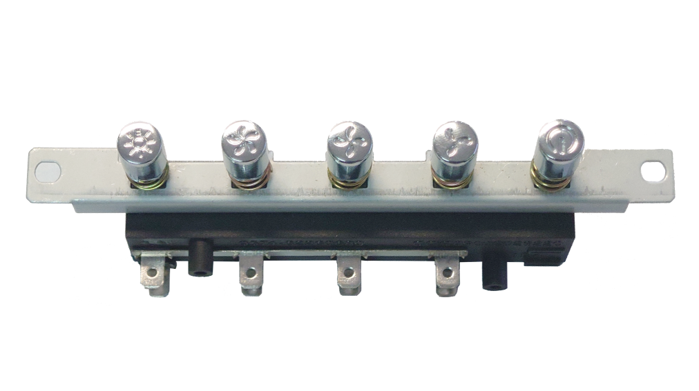 5 buttons push switch for range hoods