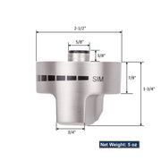 Gas range top burner control knob dimension and net weight 5oz