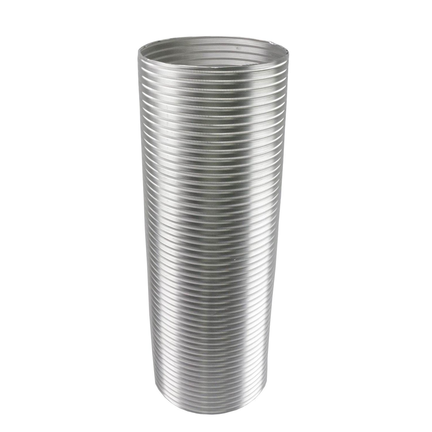 A semi-rigid flexible aluminum duct with a 8 inches diameter, designed for venting applications in kitchen, bathroom, and range hood.