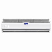 Front View of Awoco Slimline fm1209 commercial air curtain on a white background.