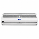 Awoco FM-1509SA1 commercial air curtain with white metal housing and adjustable air outlet on a white background.