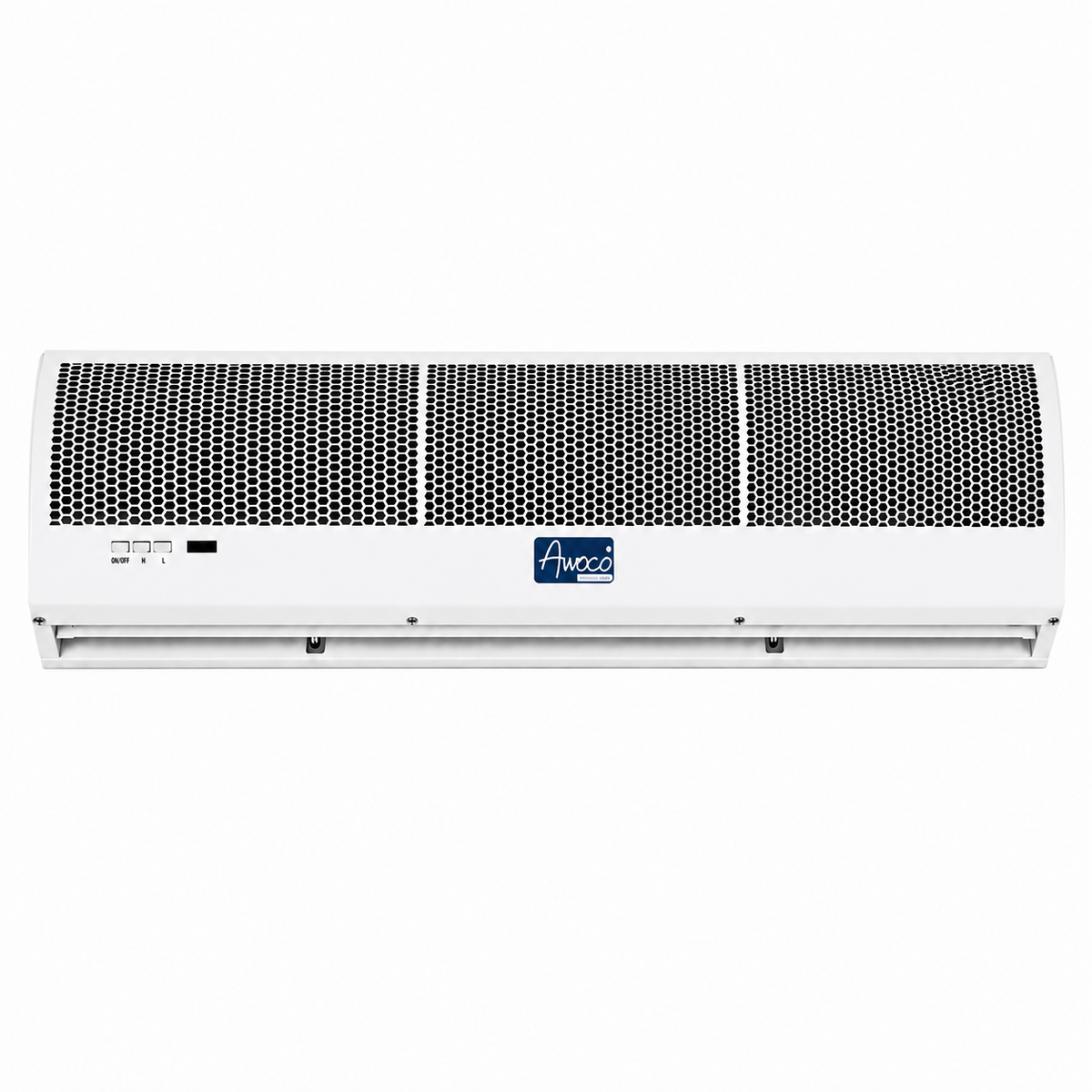 Awoco fm1009 slimline affordable commercial air curtain front view.