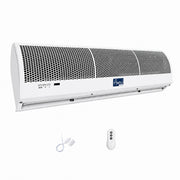 Residential & Light Commercial Air Curtain include a remote control and magnetic switch.