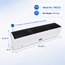 White 38-inch air curtain