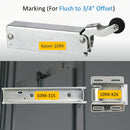 Kason 1094 Hydraulic Door Closer, Marking Flush to 3/4" Offset