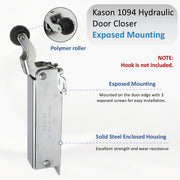Kason 1094 Hydraulic Door Closer Exposed Mounting
