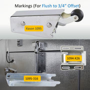Kason 1095 Spring Action Door Closer, Markings Flush to 3/4" Offset