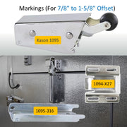 Kason 1095 Spring Action Door Closer, Marking 7/8" to 1-5/8" Offset