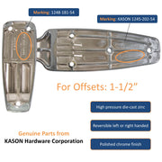 Kason 1248 Reversible Spring-Assisted Cam-Lift Hinge Offset: 1-1/2" Marking