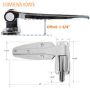 Kason 1248 Reversible Spring-Assisted Cam-Lift Hinge Offset: 1-3/4" Dimensions