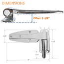 Kason 1248 Reversible Spring-Assisted Cam-Lift Hinge Offset: 1-3/8" Dimensions