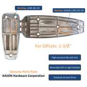 Kason 1248 Reversible Spring-Assisted Cam-Lift Hinge Offset: 1-3/8" Marking