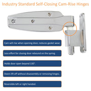 Kason 1248 Reversible Spring-Assisted Cam-Lift Hinge Reversible
