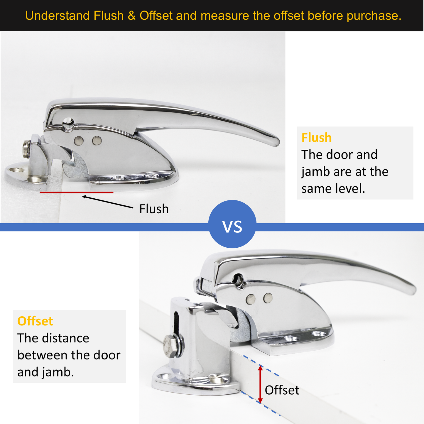 Kason 930 Trigger Action Latch with Adjustable Strike, Understand Flush & Offset
