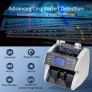 Advanced counterfeit detection, incorporates cutting-edge technology: ultraviolet, magnetic, metallic, infrared, serial number, and double contact image sensor