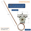 3/16" diameter and 36" capillary