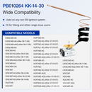 Compatibility chart for stove oven igniter with model details, use on any non DSI ignition system and fit for Viking and other range stove ovens