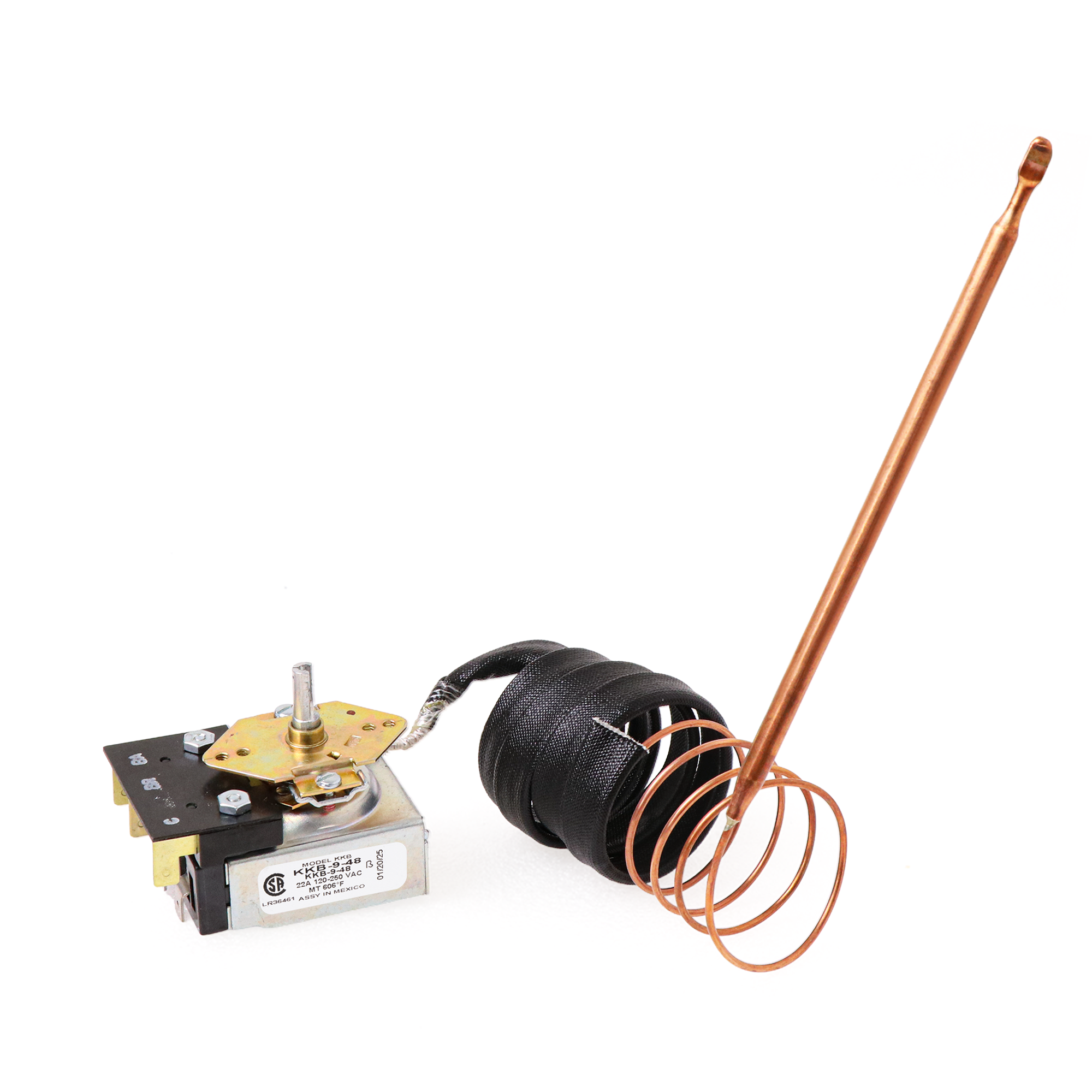 Robertshaw KKB-9-48 PB010036 Thermostat Bake/Broil Part, Oven Thermostat for Viking, Awoco Gas Range Stoves Oven, 22A 120-250 VAC, Max Temp 606°F, CSA Approved