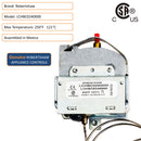 Genuine Robertshaw appliance controls, max temperature 250°F, and assembled in Mexico