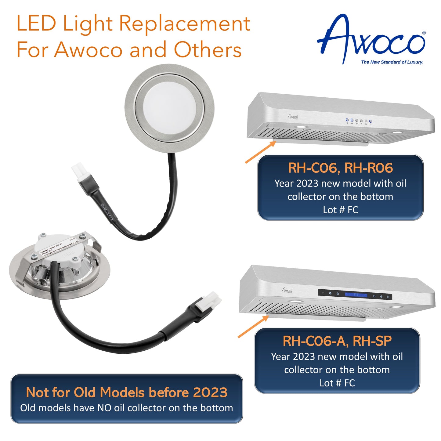 LED light replacement for Awoco and others