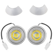 LED light with lamp covers