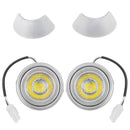 LED light with lamp covers