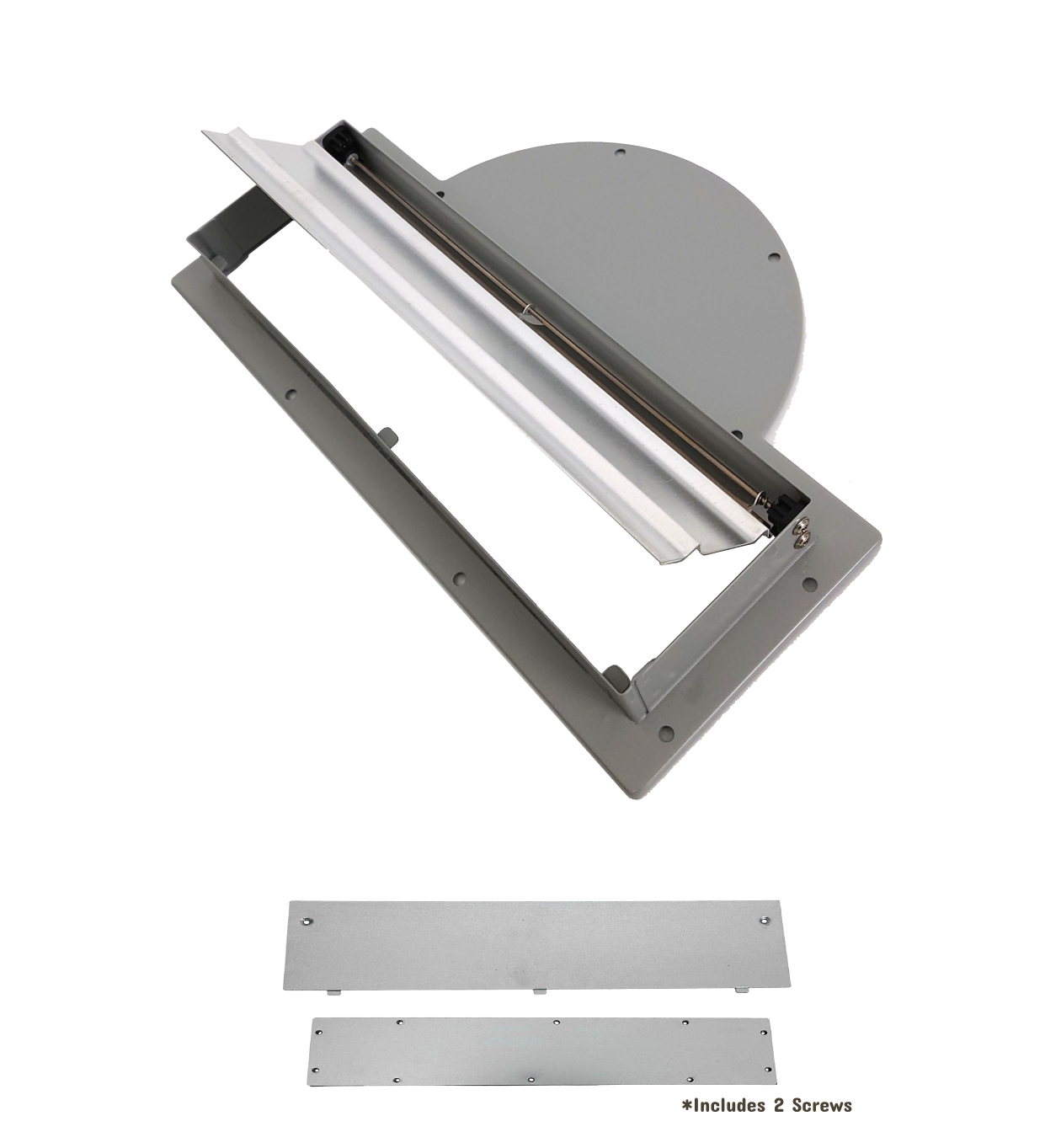 Top rectangular 3-1/4" x 10" vent adaptor for range hoods