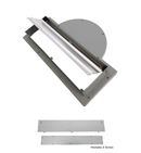 Top rectangular 3-1/4" x 10" vent adaptor for range hoods
