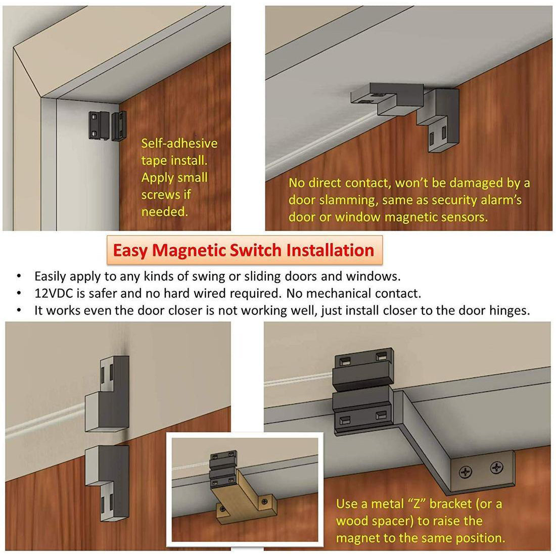 Awoco FM15-M Super Power 2 Speeds Indoor Air Curtain, UL Certified, 120V Unheated with an Easy-Install Magnetic Switch