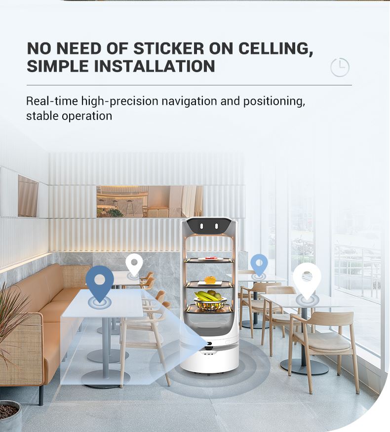 REEMAN DELIGO AI Technology Intelligent Restaurant Food Delivery Serving Robot