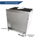 Awoco 30” Freestanding 4 Burners Range with 3.5 cu ft. Convection Oven and 2 Racks