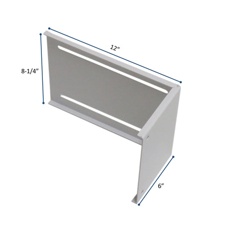 Awoco Air Curtain 8-1/4"W x 6"D x 12"L Mounting Brackets for Ceiling Mount or Side Mount (#1 for Super Power & Elegant Air Curtains)