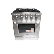 Combo Awoco 30” Freestanding 4 Burners Range with 30'' RH-WT-30 Wall Mount Range Hood