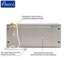 Awoco 24" Stainless Steel Super Power 2 Speeds 800 CFM Commercial Indoor Air Curtain, CE Certified 120V Unheated with an Easy-Install Magnetic Door Switch