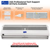 Awoco FM15-M Super Power 2 Speeds Indoor Air Curtain, UL Certified, 120V Unheated with an Easy-Install Magnetic Switch