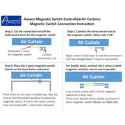 Awoco FM35-ETL Elegant 1 Speed Air Curtains, UL Certified, 120V Unheated and ETL Sanitation Listed