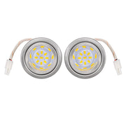 [2-5/8" Folded Edge] 2 Pcs of 12VDC LED Lights ON-E01-14D for Range Hoods with Recessed Light Holes