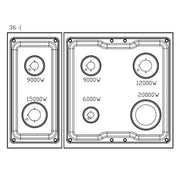 Awoco 36” Freestanding 6 Burners Range with 4.5 cu ft. Convection Oven and 2 Racks