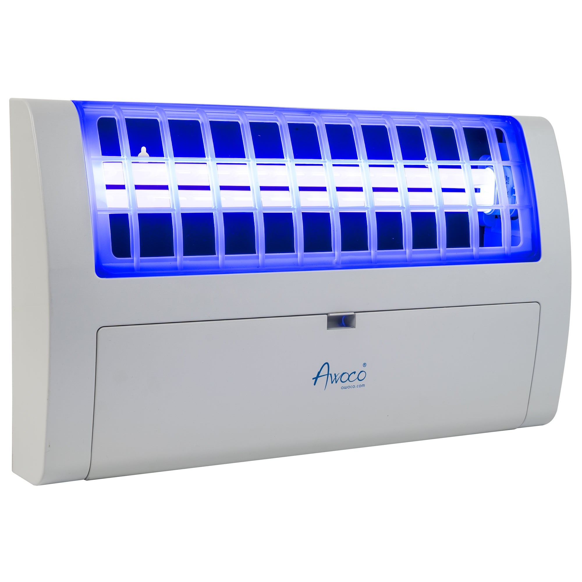 An Awoco branded LED wall mount sticky fly trap lamp with LED UV light