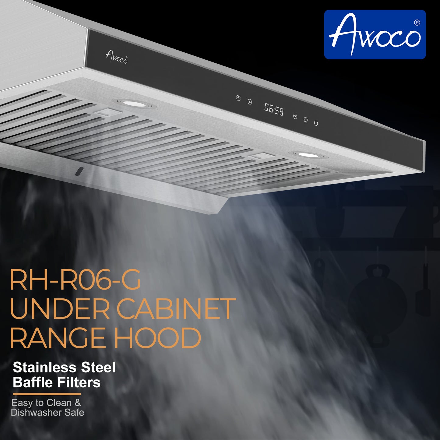 30 Inch Under Cabinet Range Hood with powerful suction and quiet operation