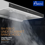 30 Inch Under Cabinet Range Hood with powerful suction and quiet operation