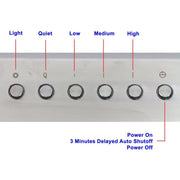 3 minutes delayed auto shutoff