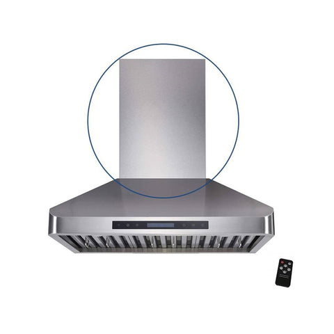 Awoco Adjustable Stainless Steel Chimney for RH-WT Wall Mount Range Hood (Chimney Only)