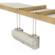 Awoco Air Curtain mounting brackets illustration showing the attachment of a air curtain to a mounting structure.