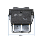 Awoco RK1-01 Replacement Low/Off/High Rocker Switch for Air Curtains
