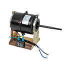 A black replacement 1 shaft motor with capacitor for Awoco Elegant FM35 Air Curtains, showing the motor body, wiring, and mounting bracket.