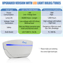 Upgraded version with LED light bulbs/tubes, 5W energy save, 50,000 hours longer, low voltage with LED driver, minimal heat
